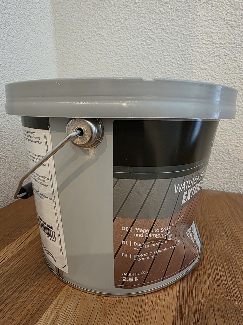 Woca Exterior Wood Oil Roodbruin (Blik is gedeukt) - Afbeelding 2